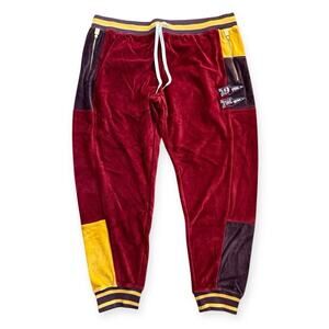 Puma The Velour Pants Men’s Size 3XL The Yard WAL Intense Red Mustard Yellow